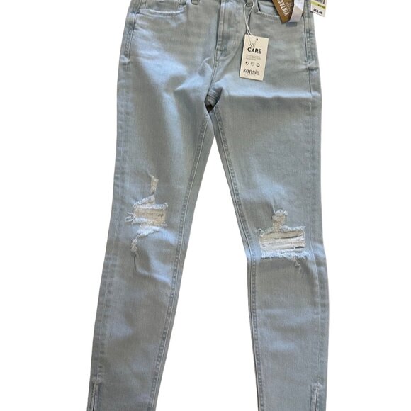 KENSIE Light Was Ultimate High Rise Skinny Jeans Size 4 NEW - Picture 1 of 4